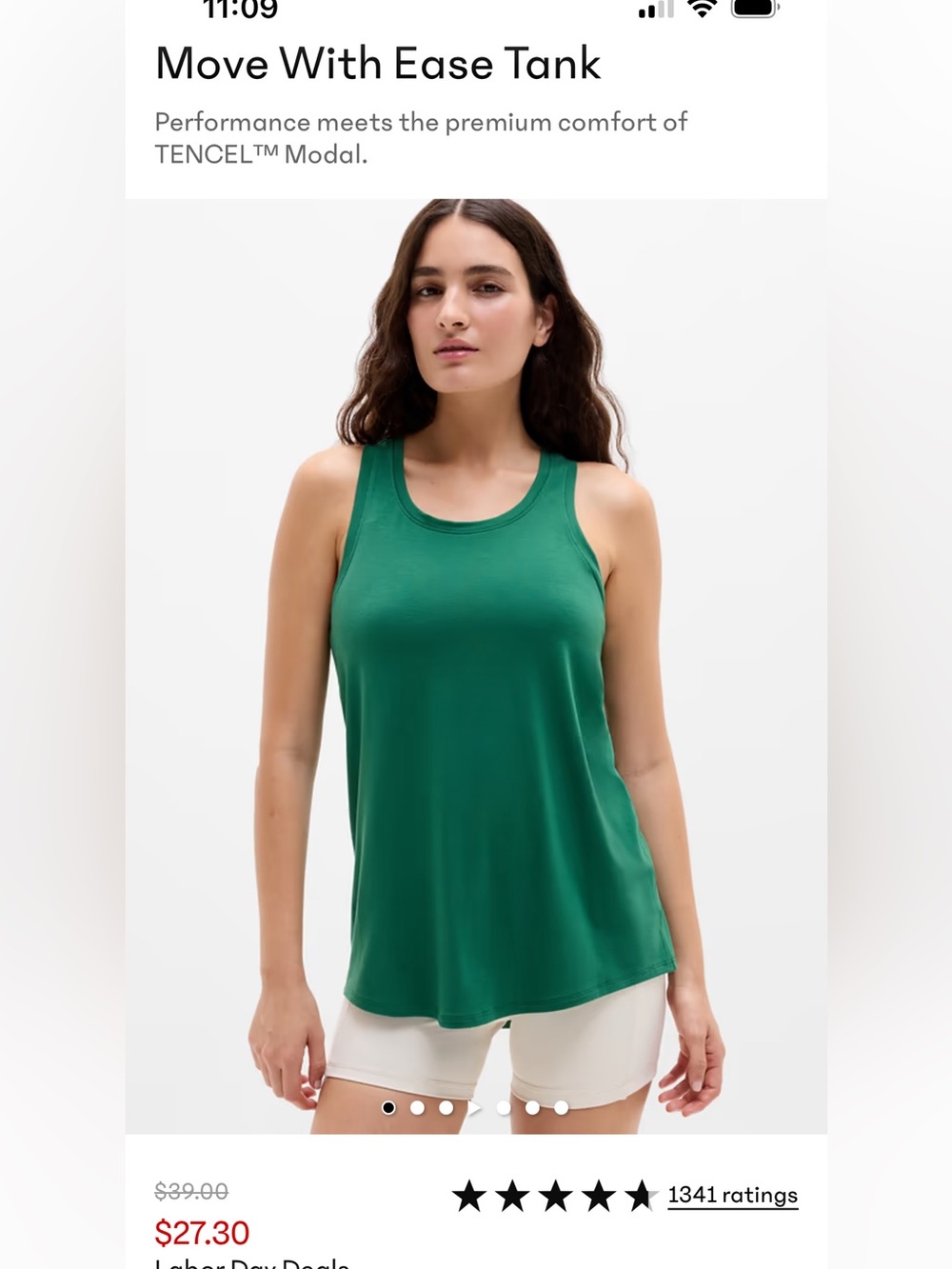 Athleta Move With Ease Tank - Garden Green